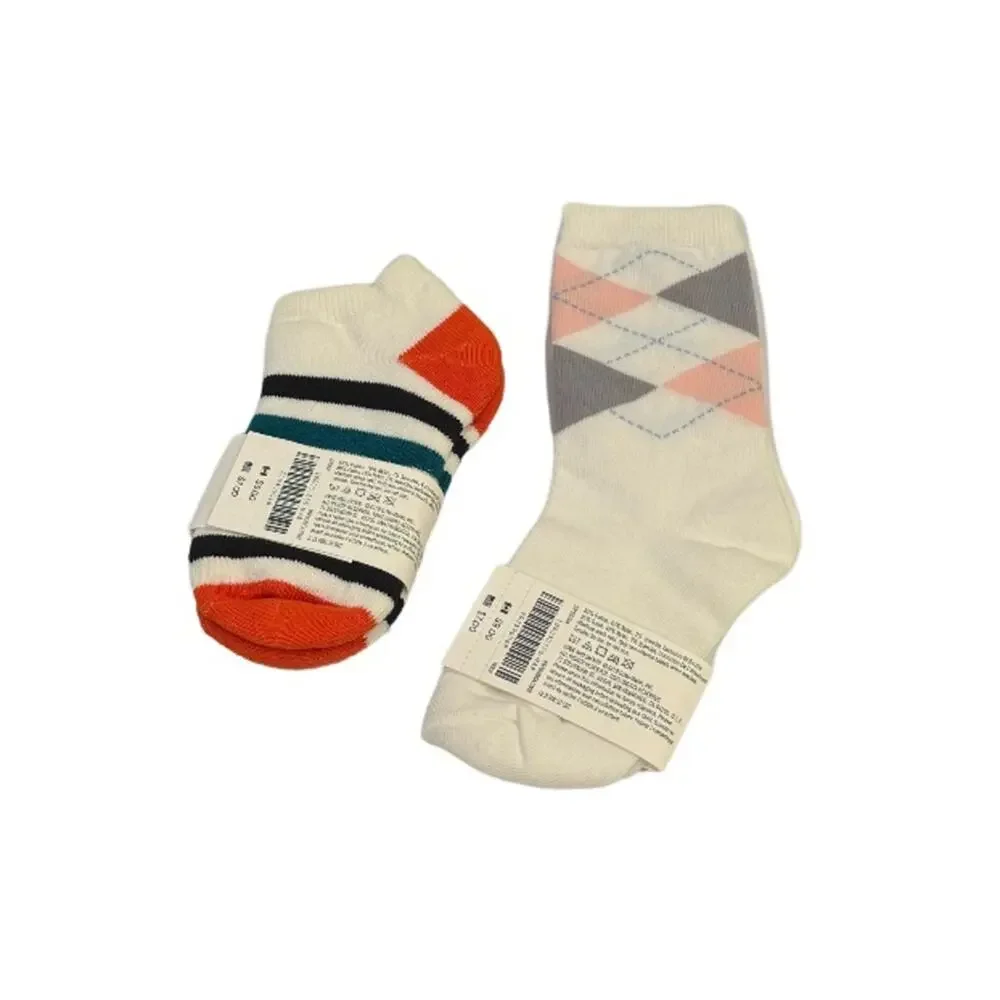 Janie and Jack Boy’s Assorted Socks - Set of 2 Size 2-3T